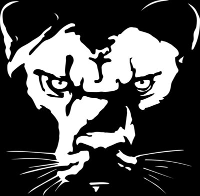 Panther White Head No Background